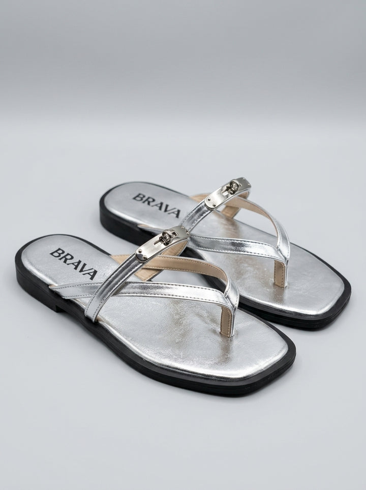 Brava Serena Sandals- Silver
