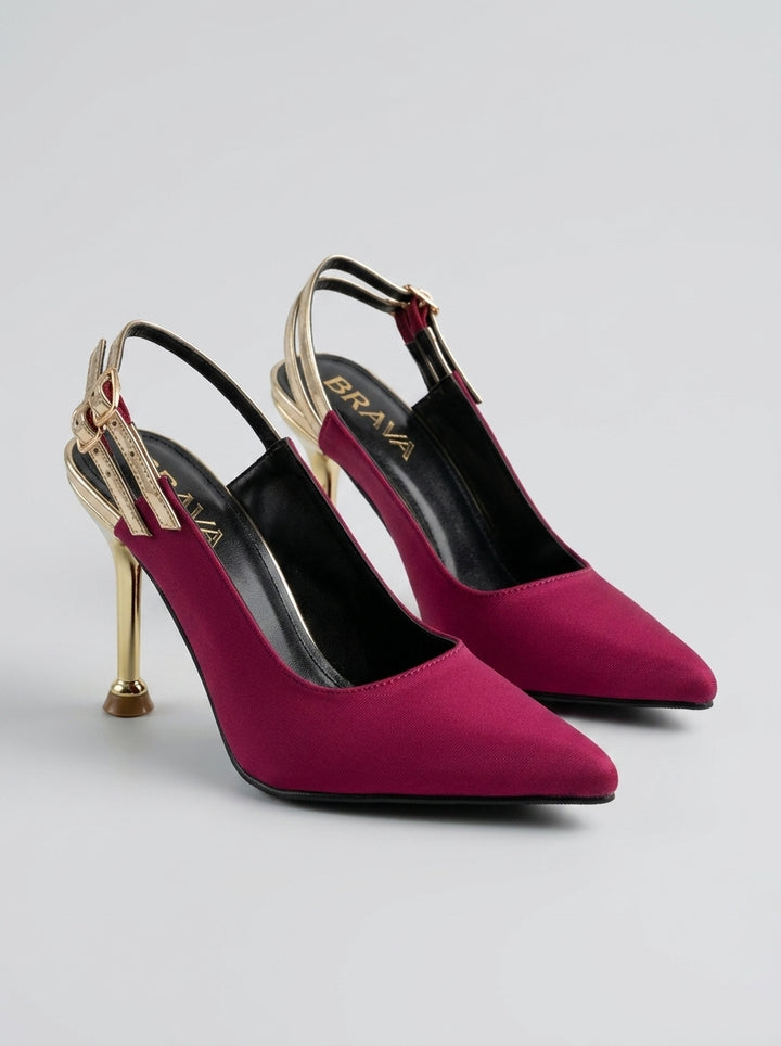 Brava Valentina Pumps- Burgundy
