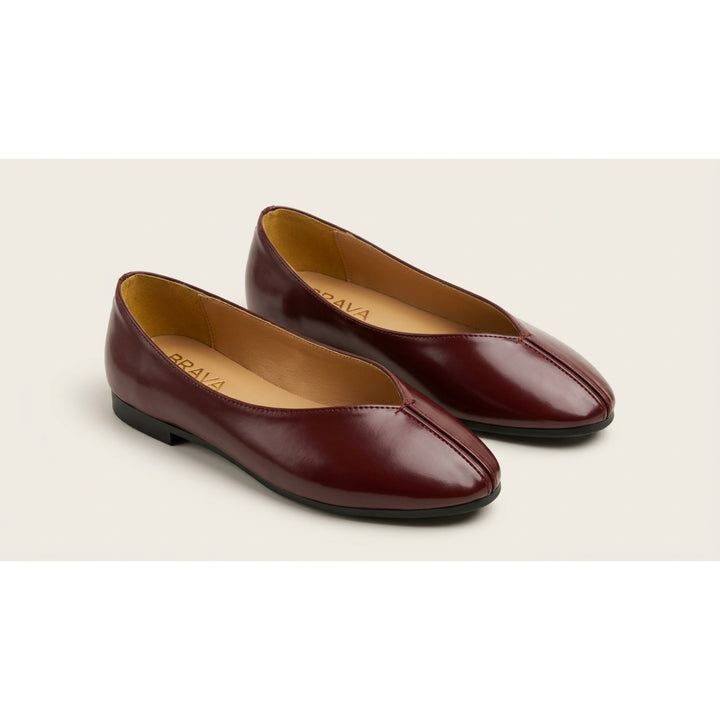 Brava Muse Flat- Burgundy