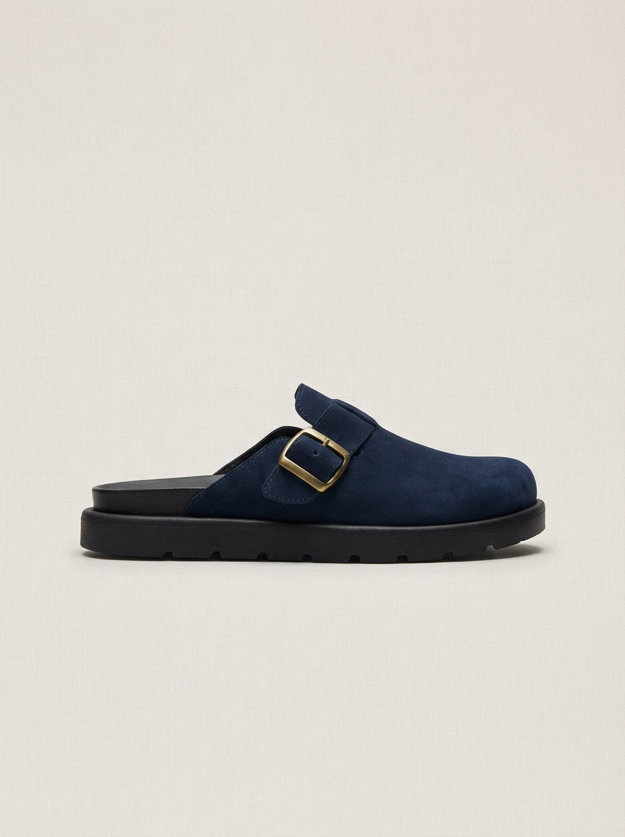 Brava Lorenzo Buckle Loafer- Navy