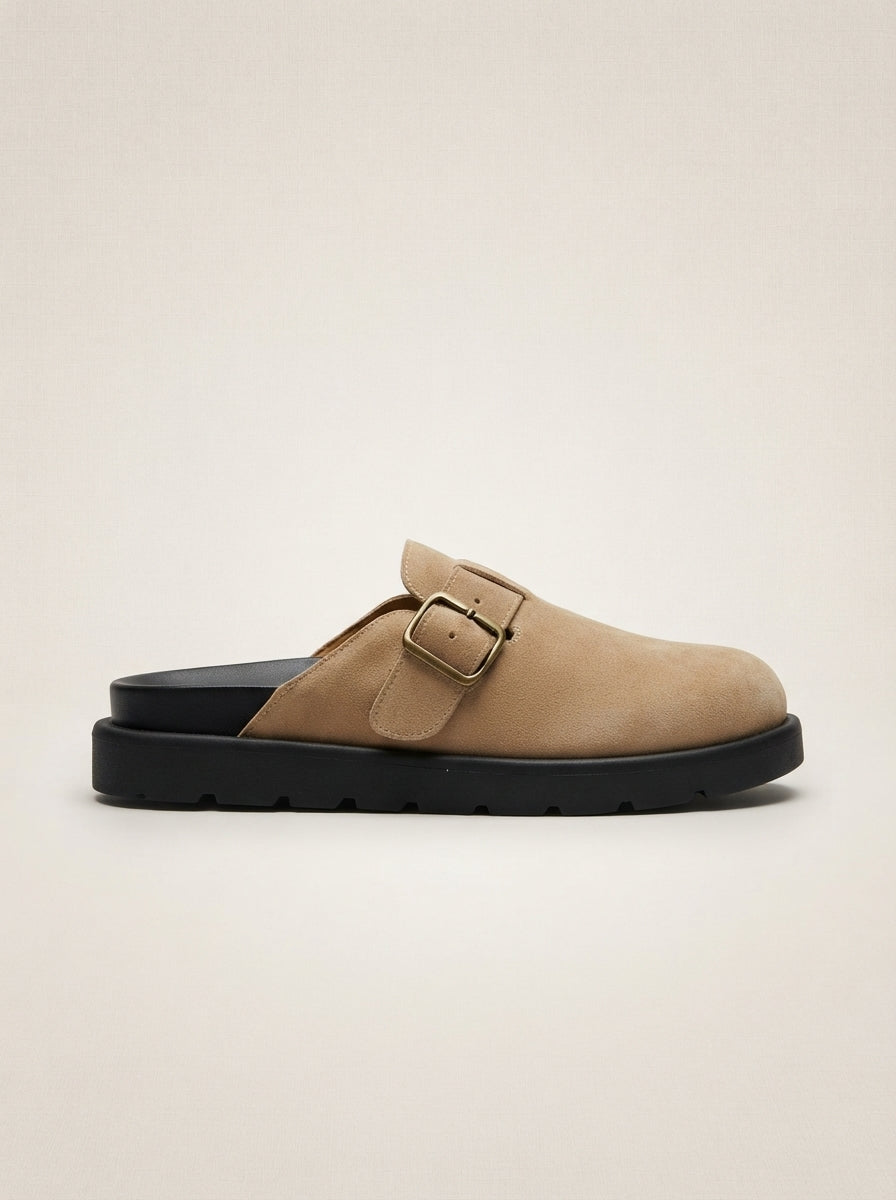 Brava Lorenzo Buckle Loafer- Beige
