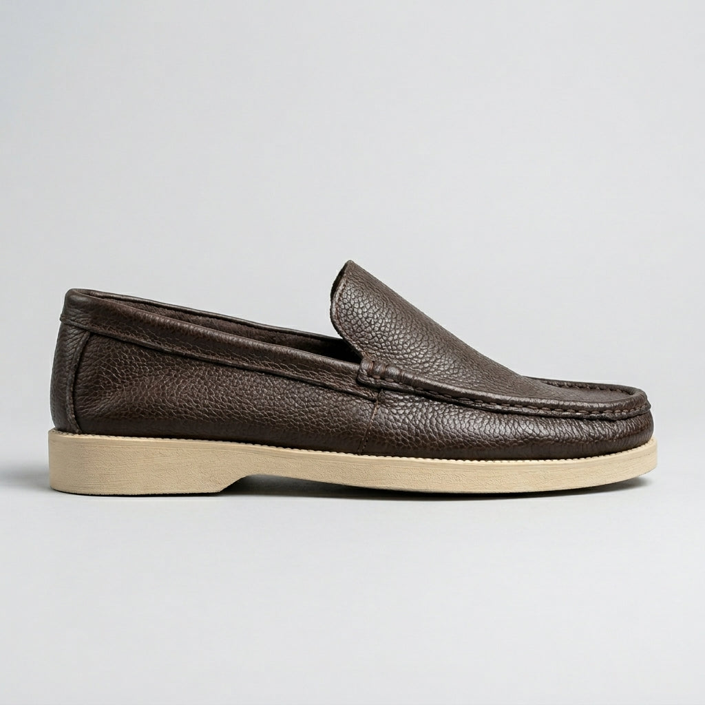 Brava Riviera Loafer- Brown Leather