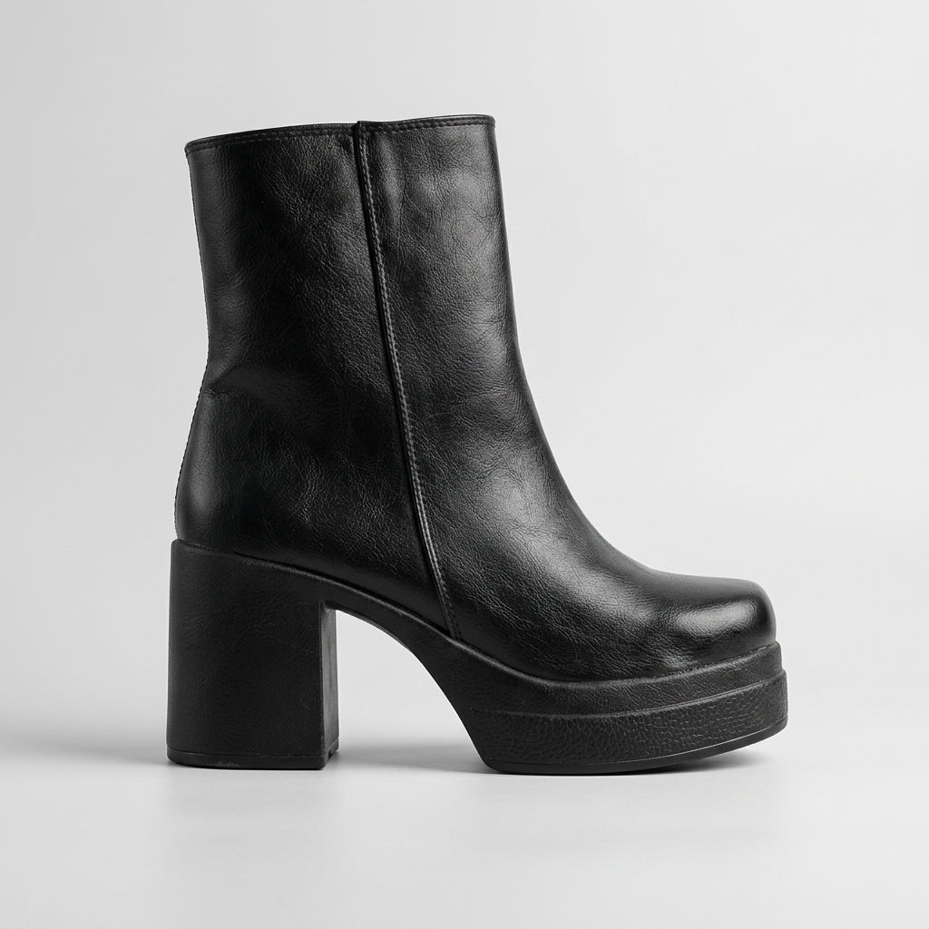 Brava Platform Boot- Black