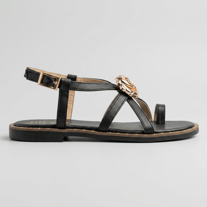 Brava Rosé Sandal- Black