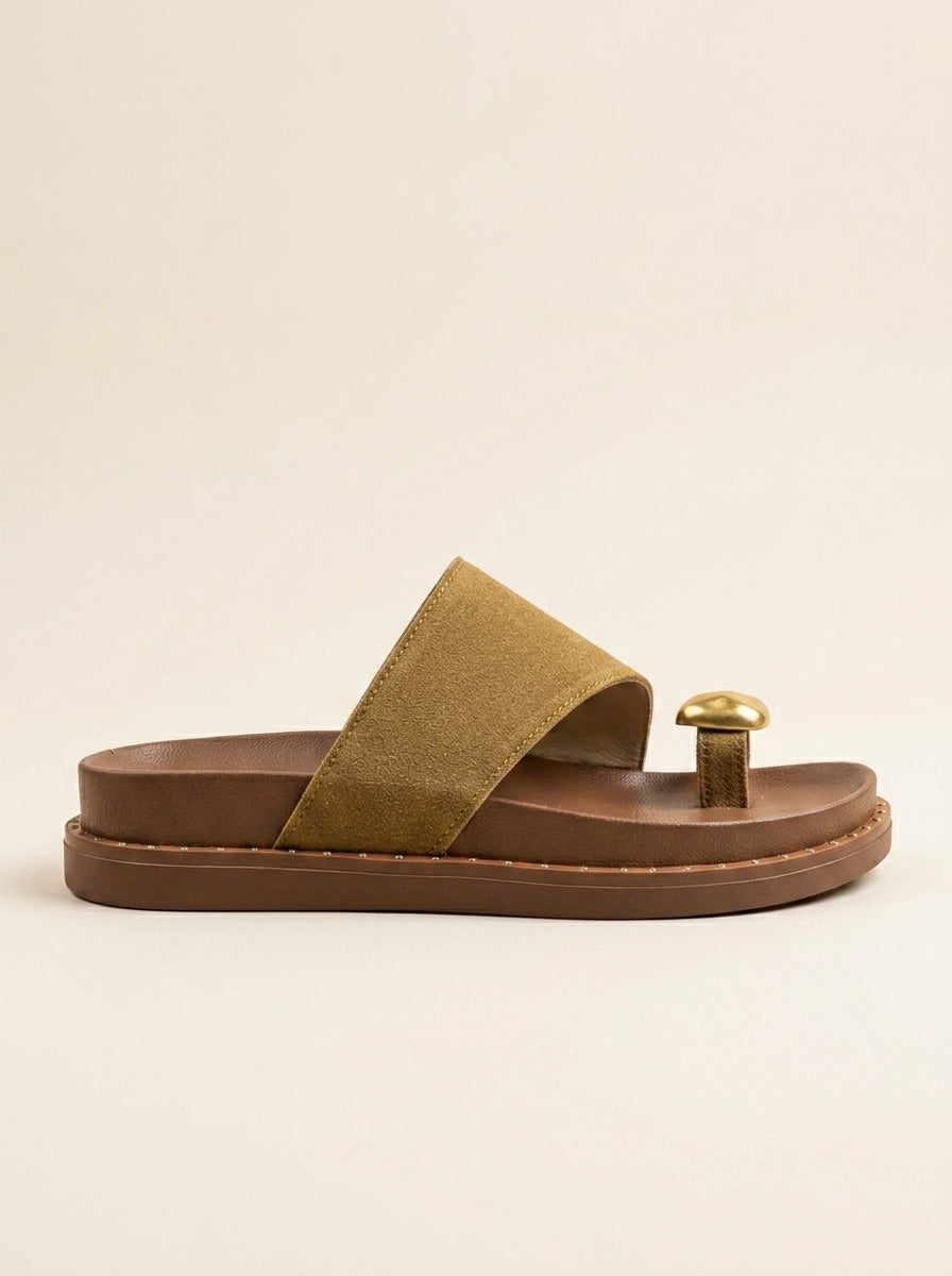 Brava Celeste Gold-Toe Sandals – Havan