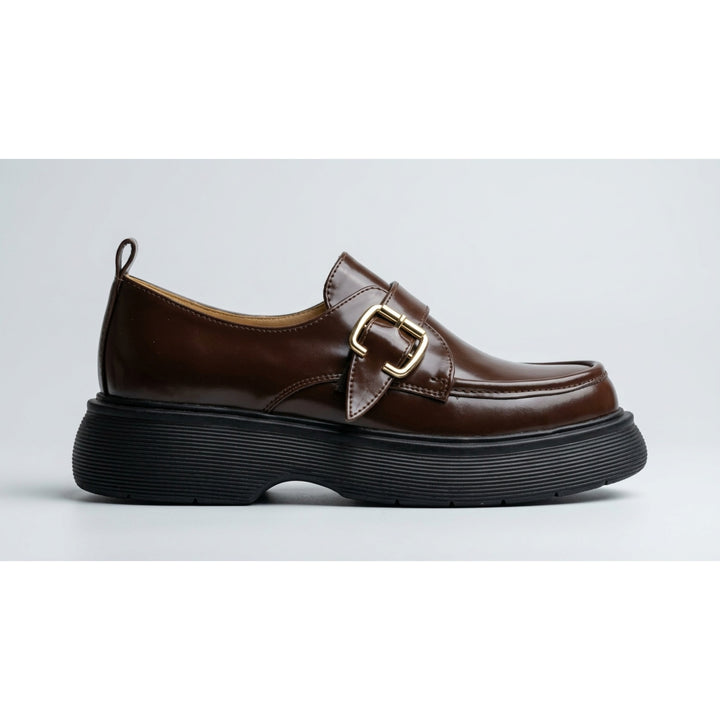 Brava Brown Buckled Loafer