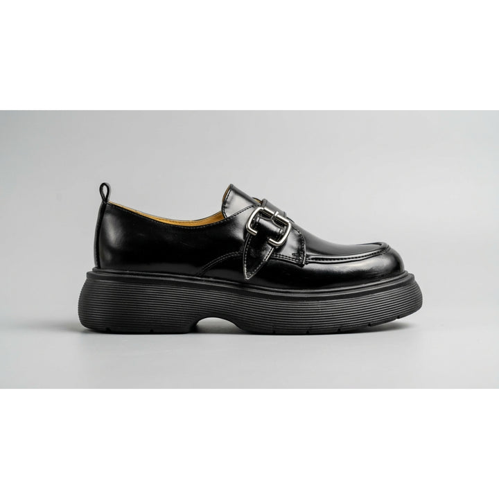 Brava Black Buckled Loafer