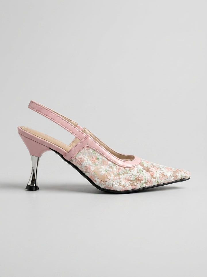 Brava Fiora Slingback Heels- Rose Blush