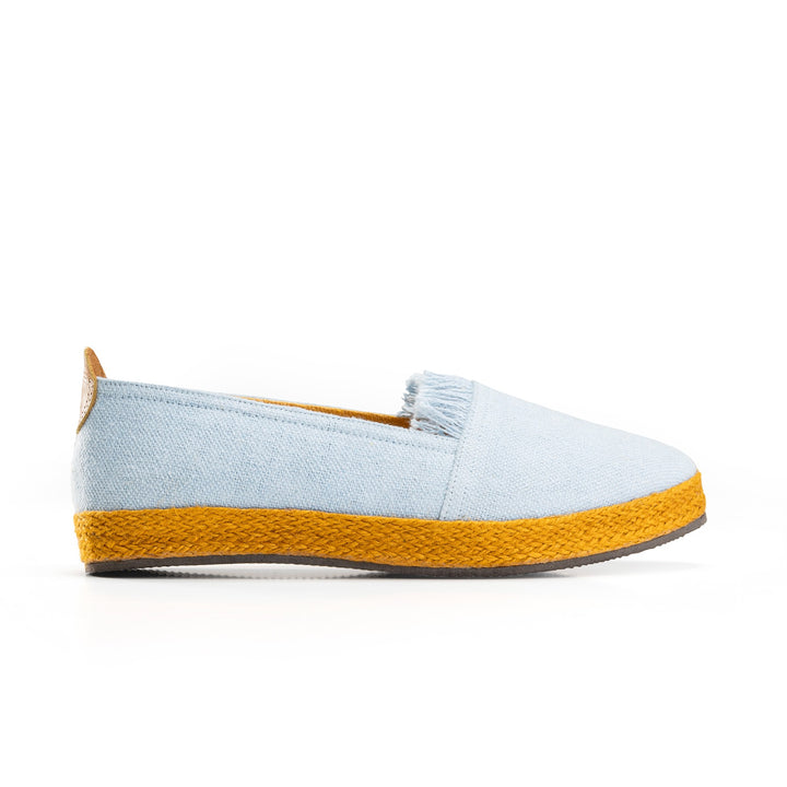 Women Baby Blue Different Sole Espadrilles