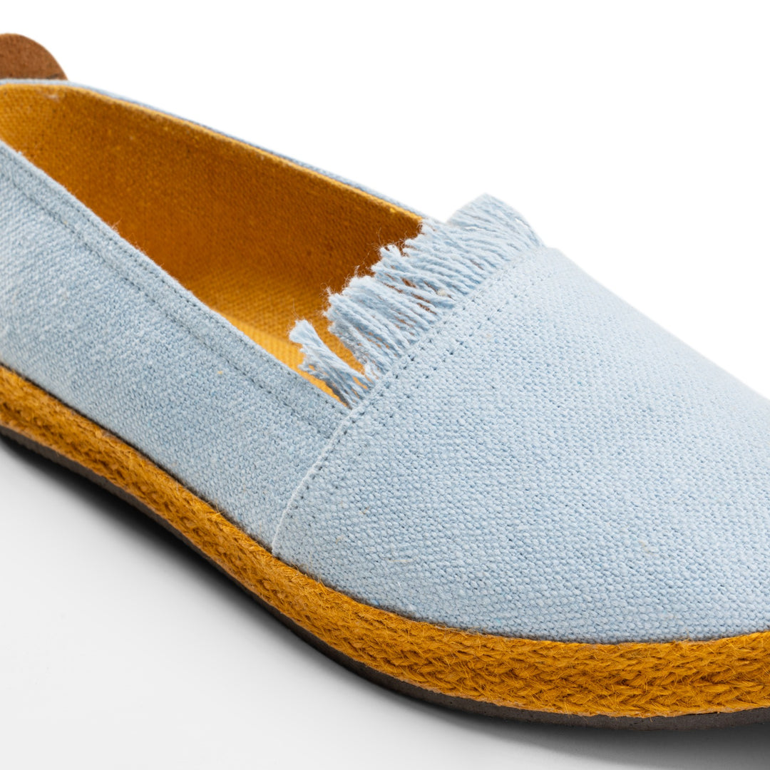 Women Baby Blue Different Sole Espadrilles