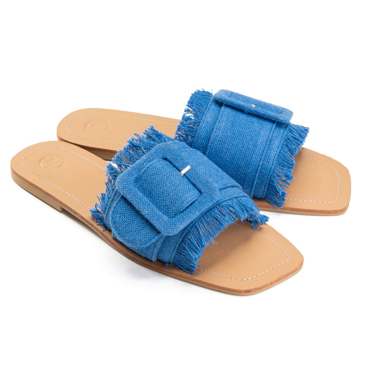 Women Aqua Blue Slipper