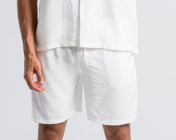 Brava Off White Linen Shorts